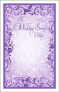 Wedding Program Cover Template 11B - Graphic 6
